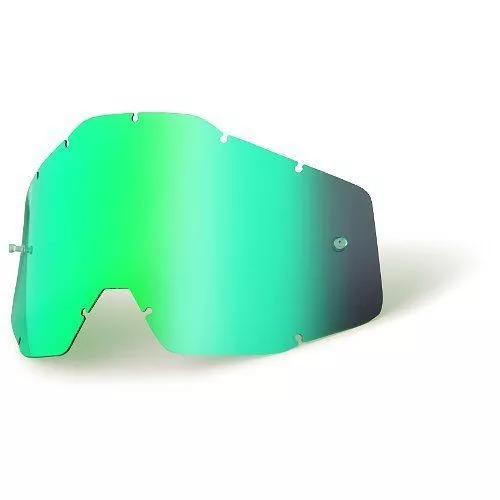 Goggle Shop Détachable Lentille Pour 100% Lunettes Motocross - Miroir Vert
