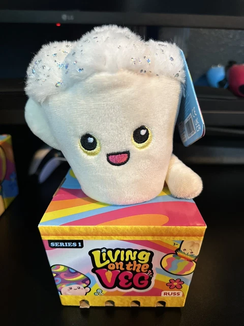 Living On The Veg Stevie Mushroom Plush Toy Russ Series 1 New With Box A