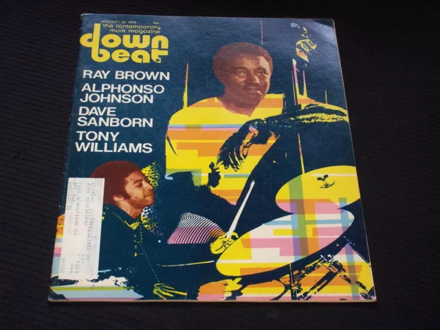 1976 January 29 Down Beat Magazine - Ray Brown Jazz Cover - L 15414