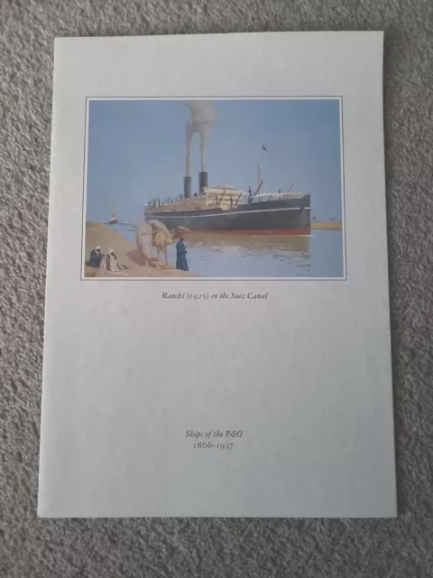 Vintage 'Canberra' Cruise Dinner Menu Saturday 7Th September 1996 - Ranchi' 1925