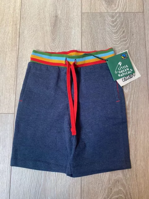 Little Green Radicals Navy Blue Shorts - 9-12 Months