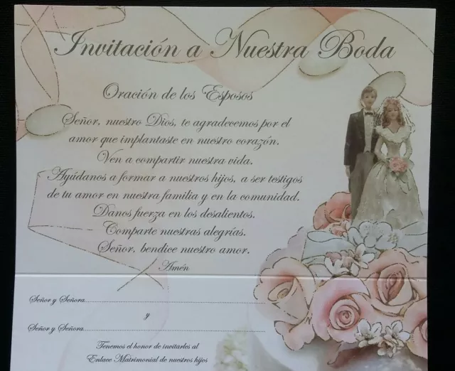 JUEGO, 12 Invitaciones De Boda, Bombonieras, Boda 3