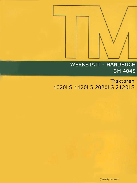 Werkstatthandbuch PDF Für Hydrostatischen Allrad Am
