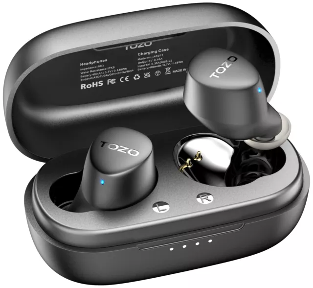 TOZO Agile Dots Bluetooth 5.3 Stereo Kopfhörer Headphones Kabellose Ohrhörer