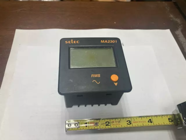 SELEC MA2301-110V-CU, Digital Ammeter, New-Old-Stock