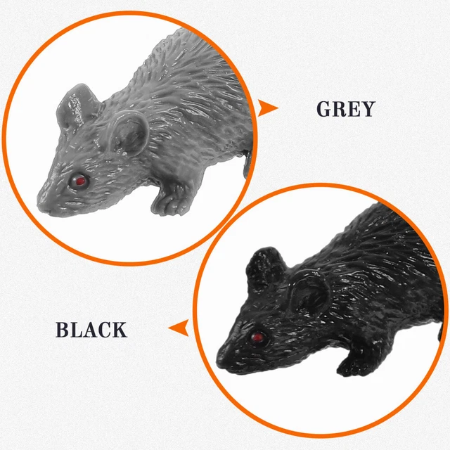 60 PCS Colored Paper Halloween Realistic Mouse Artificial Mini 2
