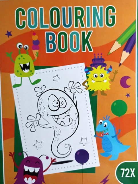 Malbuch Aliens 72 Ausmalbilder  Din A4 Ausmalen Malen Zeichnen Kinder
