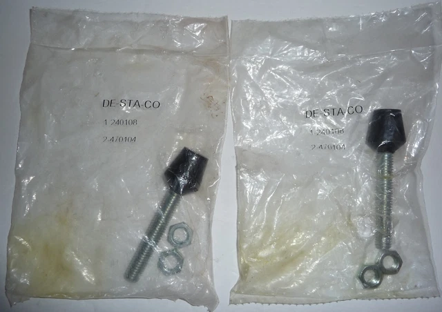 De-Sta-Co 240108 Flat Tip Spindles - New Old Stock In Sealed Package - Lot Of 2