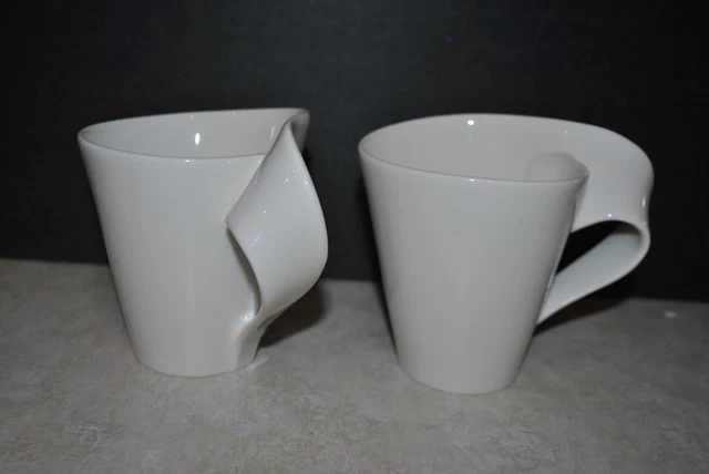 NWOT VILLEROY & BOCH S/2 NEW WAVE CAFE MUG 1748 RIGHT Premium Porcelain GERMANY