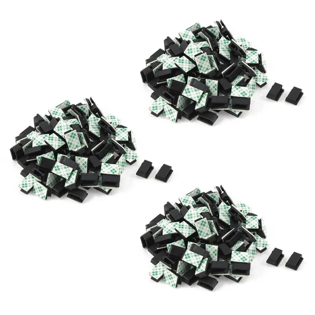 300 pezzi filo adesivo cavo supporto attacco clip organizer gocce T7J8