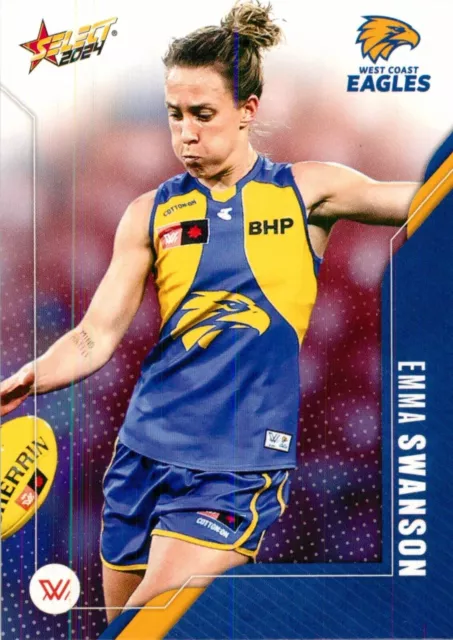 Carte AFLW Select Footy Stars des West Coast Eagles 2024 - Emma Swanson