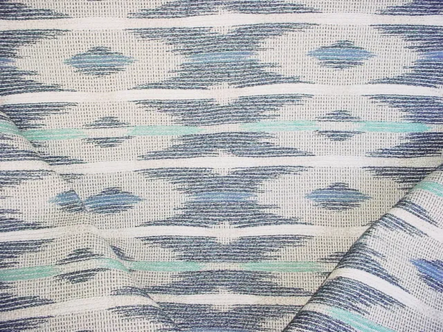 14-5/8Y Kravet Lee Jofa Blue Cyclades Ikat Drapery Upholstery Fabric