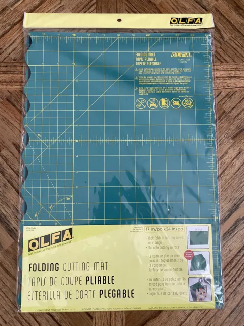 Nuevo OLFA acristalado FCM-17x24 pulgadas estera de corte plegable costura