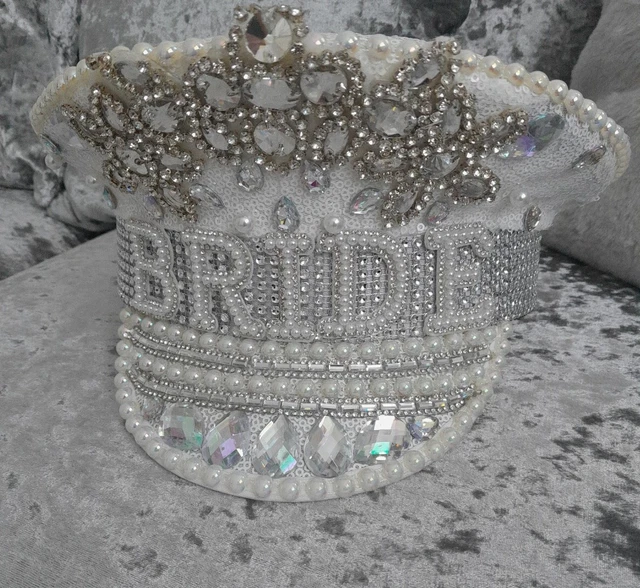 Sombrero de estrás BRIDE. Fiesta de gallinas