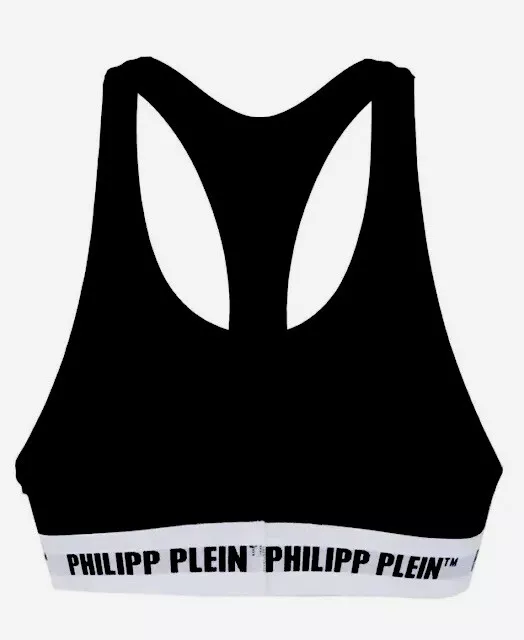 2x PHILIPP PLEIN Sport BH Yoga Fitness Bustier ohne Bügel Baumwolle Comfort Bra 2