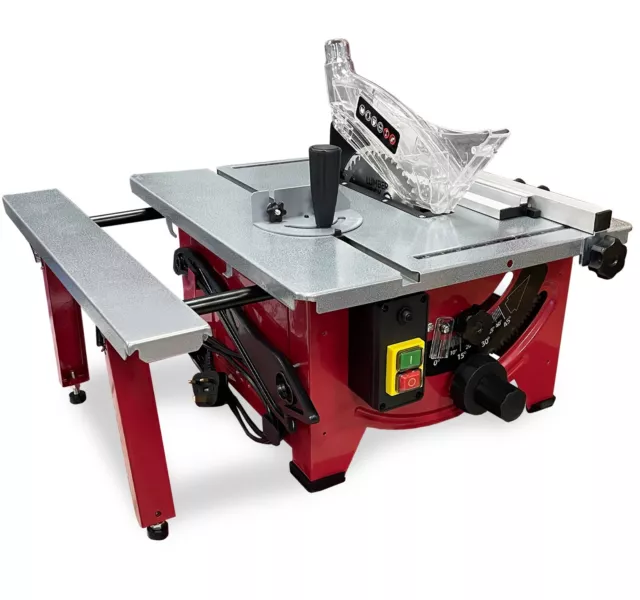 Lumberjack 8" Bench Top Table Saw 210mm with Side Extension 1200W 230v
