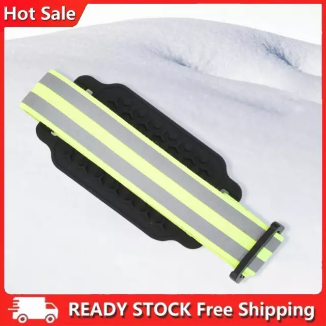 1Pair Climbing Spikes Anti Slip Snow Shoe Spikes (Reflective Tape)