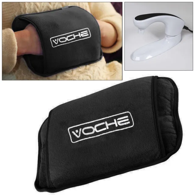 Electric Rechargeable Hot Water Bottle Black Heat Pad Bed Hand Warmer Voche®