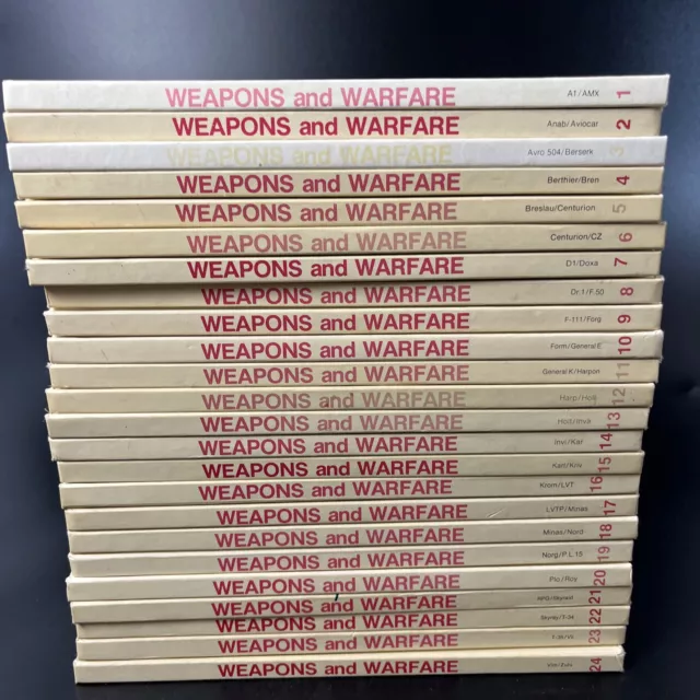 Vtg Illustrated Encyclopedia Of 20th Century Weapons & Warfare 1-24 Set Complete