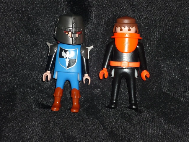Lot PLAYMOBIL Vintage - Chevaliers Médiévaux Et Soldat De L'aigle - 1974/75