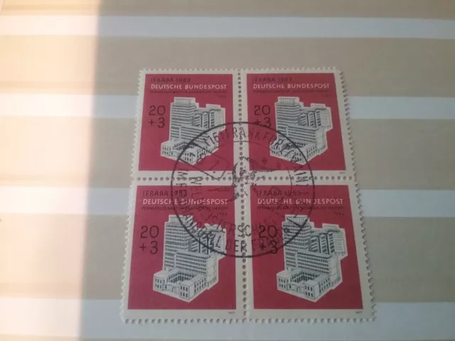 Viererblock Briefmarken Brd Ifraba 1953  Faksimile