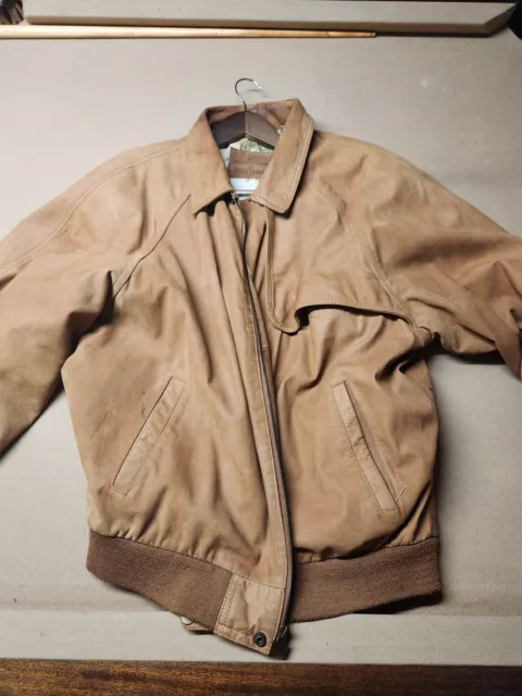 vintage Marlboro leather jacket men large