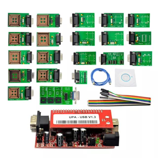 Set of UPA USB Programming Full Type Adaptors Support NEC Function Software V1.3