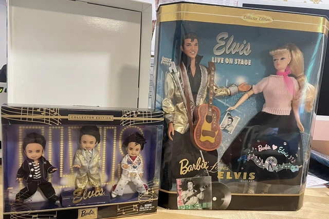 Barbie Loves Elvis Collector Edition Set Mattel 1996  And Tommy As Elvis Set