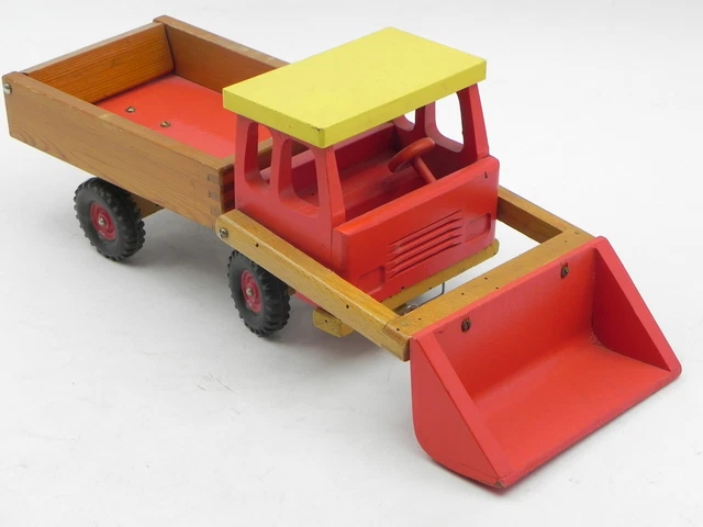 Remorque En Bois Jouet Vintage - Années 1950 - ZAX ALPIA - Occasion