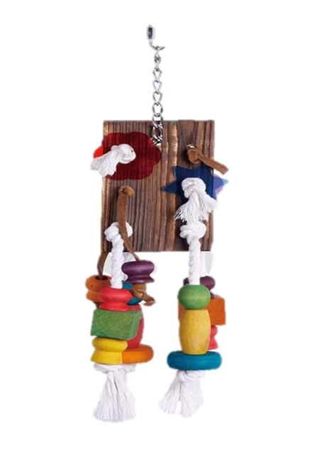 Altalena In Corda Di Cotone Per Uccelli E Pappagalli - Giocattolo Divertente Per Arrampicata E Riposo - Foto 2