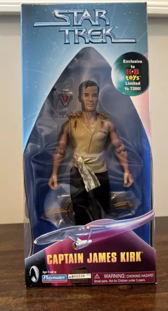 Star Trek Captain James Kirk 9 inch Action Figure Playemates NEW