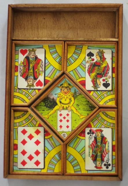 Ancien Jeu Le Nain Jaune Mapajo Paris – Cartes Et Jetons En Bois