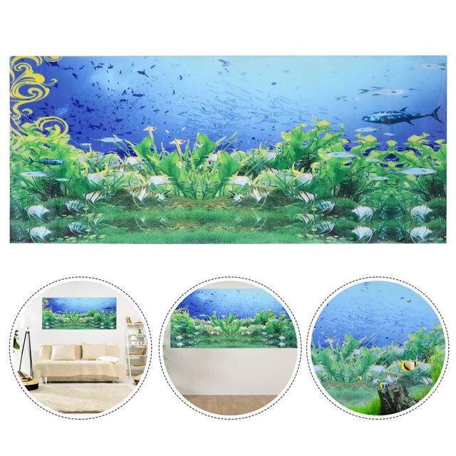 1pc Aquarium Image de Fond Fish Tank Decal Fish Tank 3d Fond