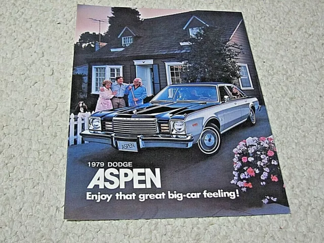 1979 Canadian Dodge Aspen Sales Brochure