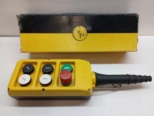 Giovenzana PBL06 /E Push Button Pendant Hoist/Crane Control 6 Button NEW