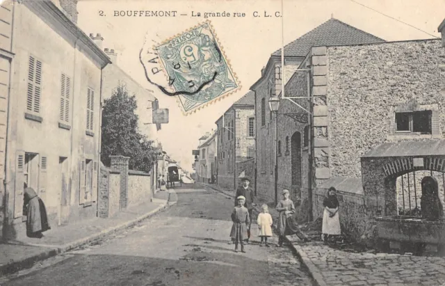 Cpa 95 Bouffemont La Grande Rue