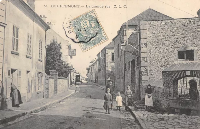 Cpa 95 Bouffemont La Grande Rue