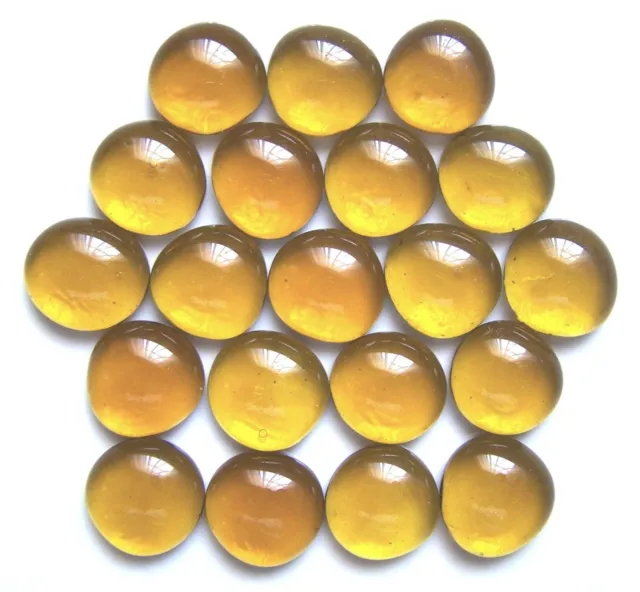 20 x Shades of Outback Ochre Translucent Art Glass Mosaic Pebbles Stones