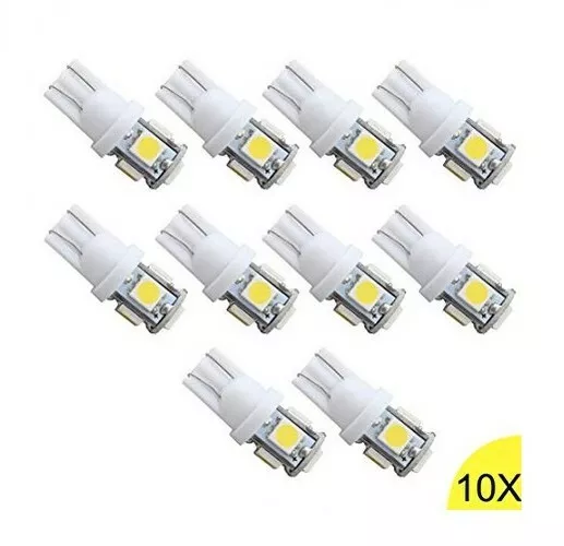 4 X Ampoule Veilleuse LED W5W T10 12V ULTRA BLANC 6500k Voiture