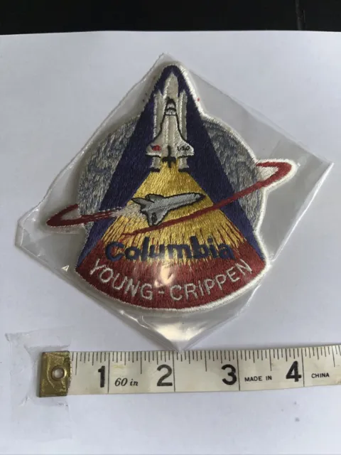 NASA Embroidered Patch Space Shuttle Mission STS-1 Columbia Young Crippen