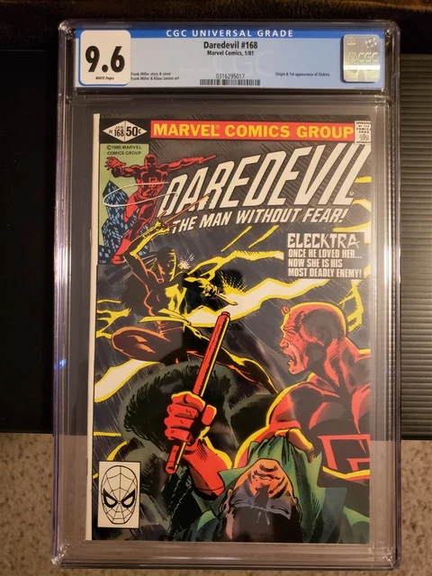 Daredevil #168 First appearance of Elektra Marvel 1981 Frank Miller CGC 9.6 NM+