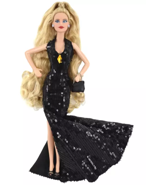 New Barbie Doll Clothes STUNNING SEQUIN FISHTAIL EVENING GOWN~PURSE