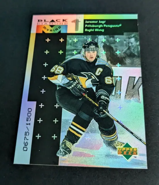NHL Penguins Jaromir Jagr 1998-99 Upper Deck Black Diamond Myriad 675/1500 #M18