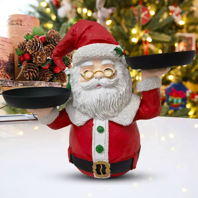 T0# Christmas Resin Santa/Snowman Snack Stand Decoration for Dinner Party Events