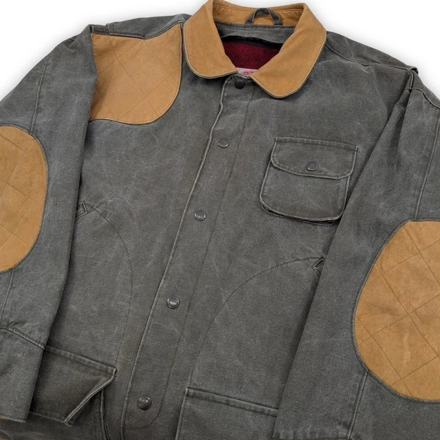 VINTAGE THE AUSTRALIAN Outback Collection Oilskin Hunting Chore Jacket ...