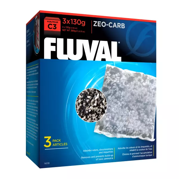 Fluval C3 Hang On Filter Zeo-Carb 3 Pack (A-14018)