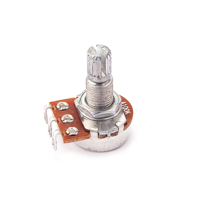 Potentiomètre Filaire Céramique 50W 5 Ohm - Contrôle De Volume Rhéostat - Pour Ampli, Système Audio - Montage 9,5mm