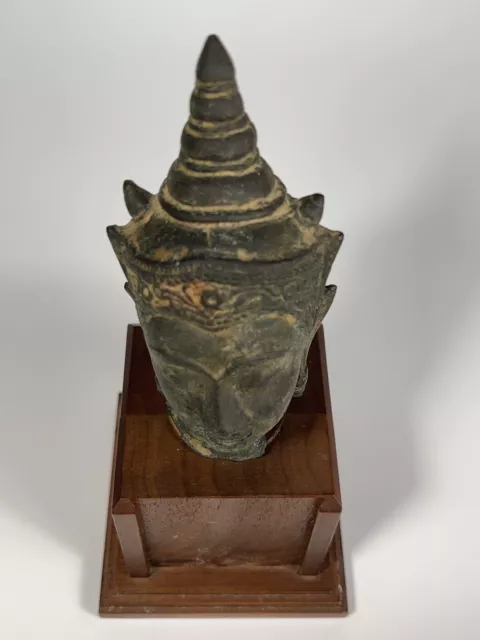 Thai Thailand Ayutthaya bronze Buddha Bronze Buddha Head ca. 18-19th century 12