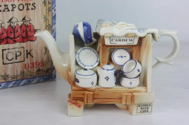 Vintage Minature Paul Cardew Made in England China Market Stall Teapot 3