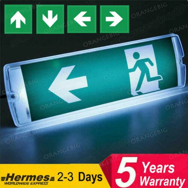 LED EMERGENCY LIGHT Bulkhead Exit Sign Ip65 Maintained Or Non